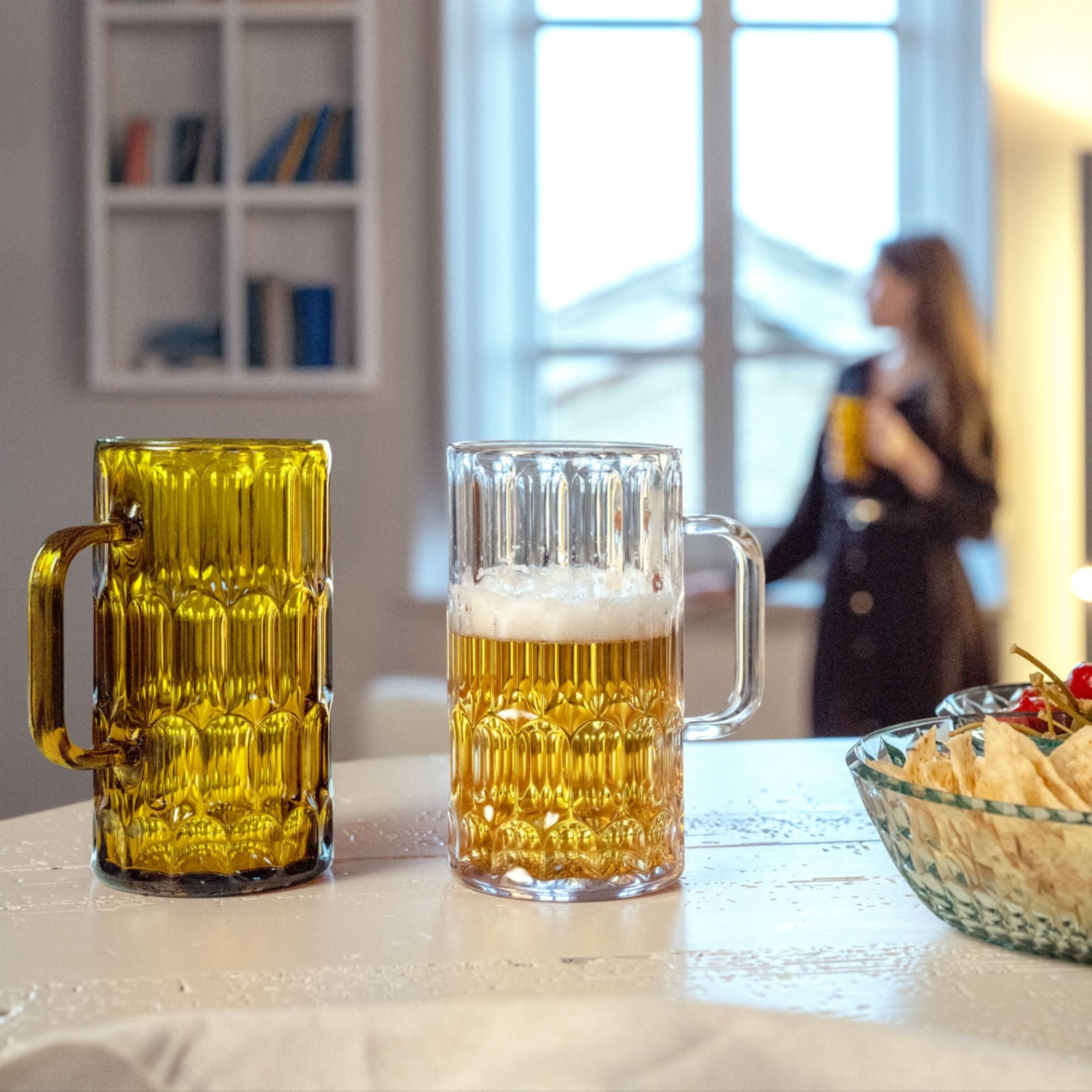 SET OF 4 BEER TUMBLERS "VANITY"
