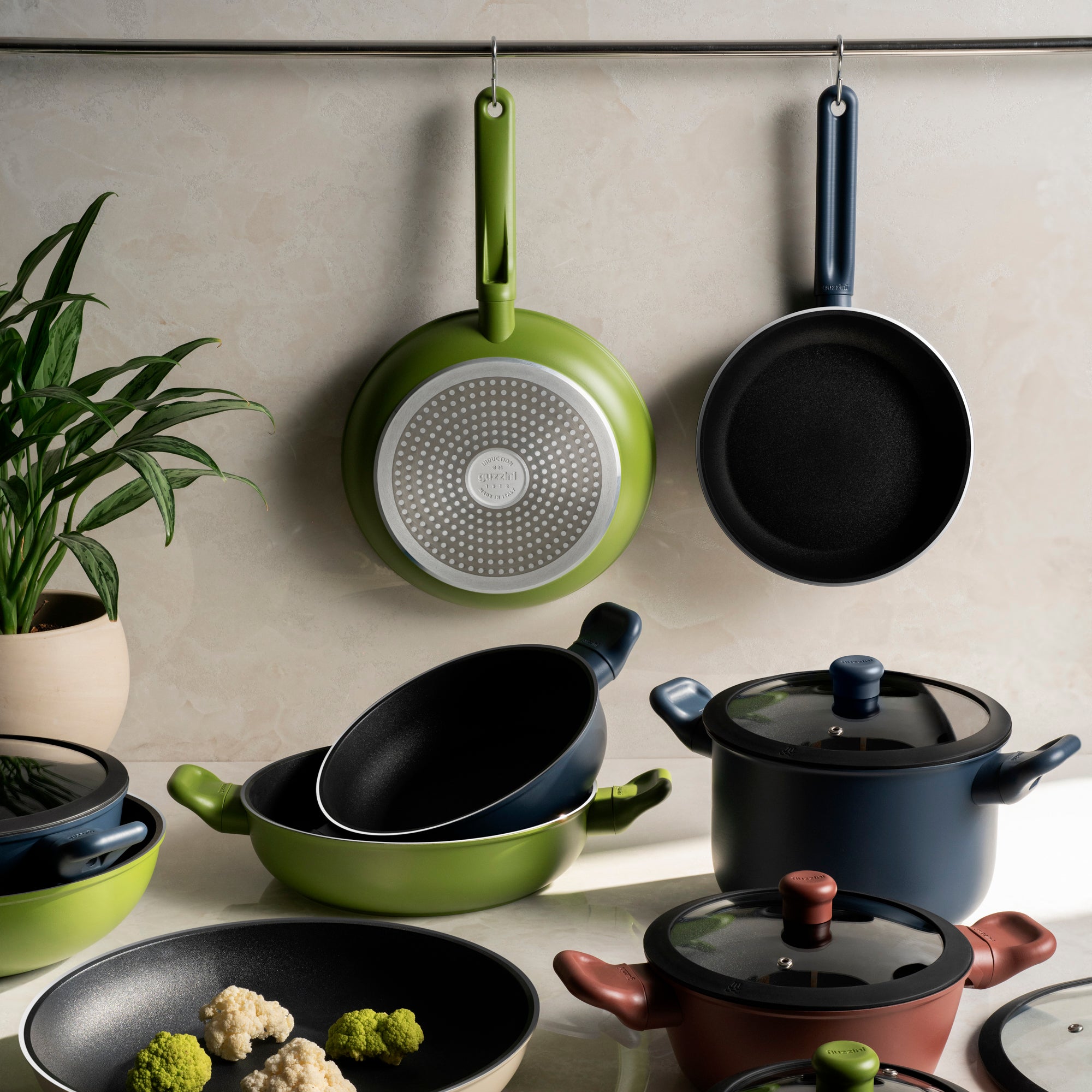 STOCK POT WITH GLASS COVER "COOK&COLOR"