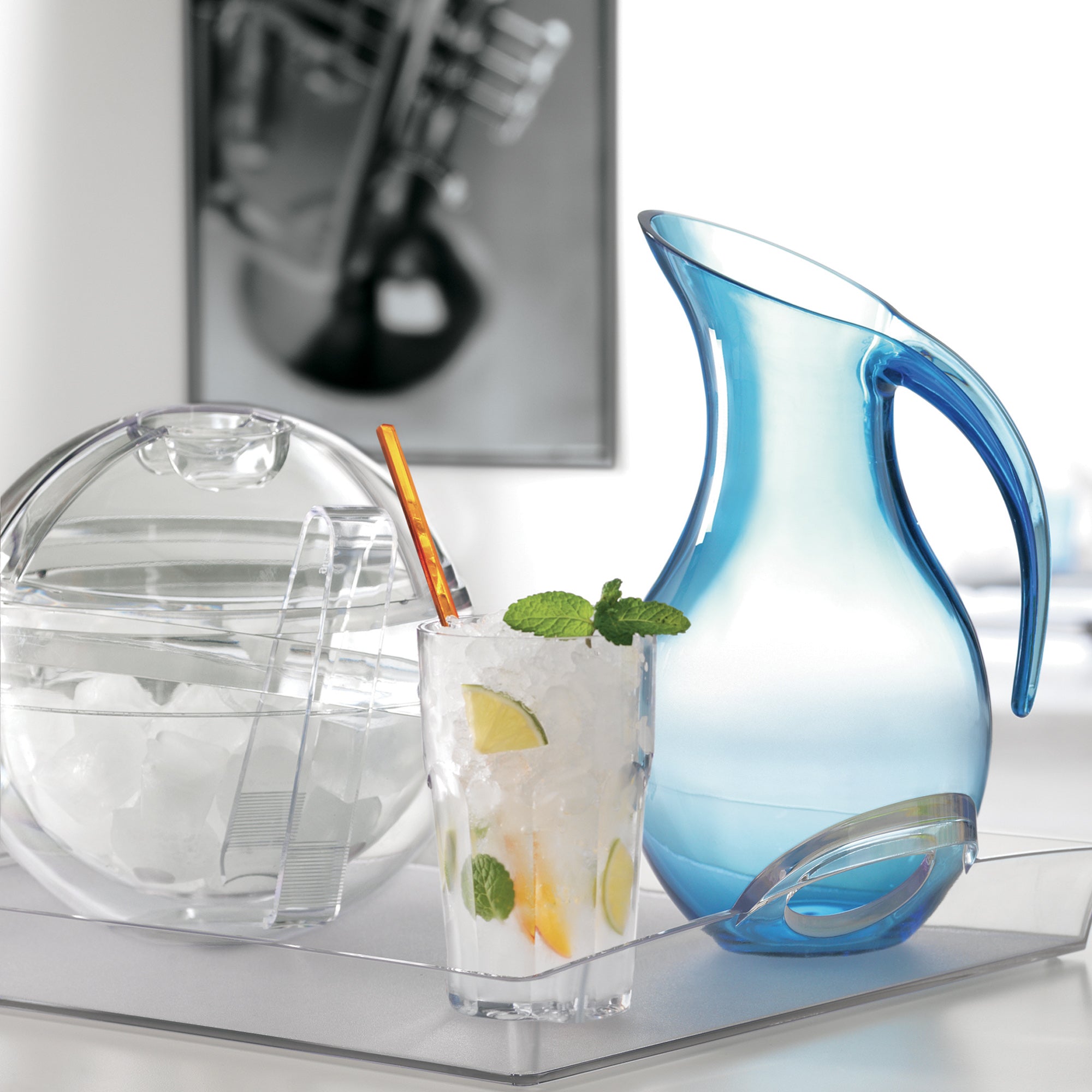 ICE BUCKET WITH TONGS 'STELLA' "HAPPY HOUR"