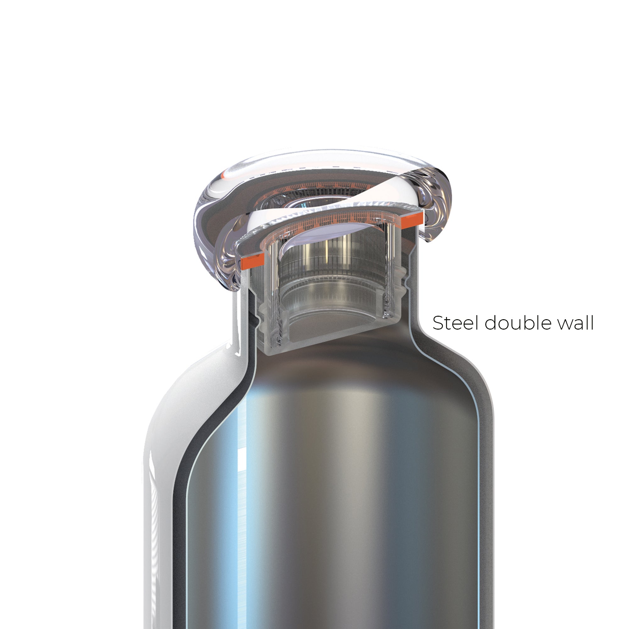 THERMAL TRAVEL BOTTLE 'STREET' "ON THE GO"