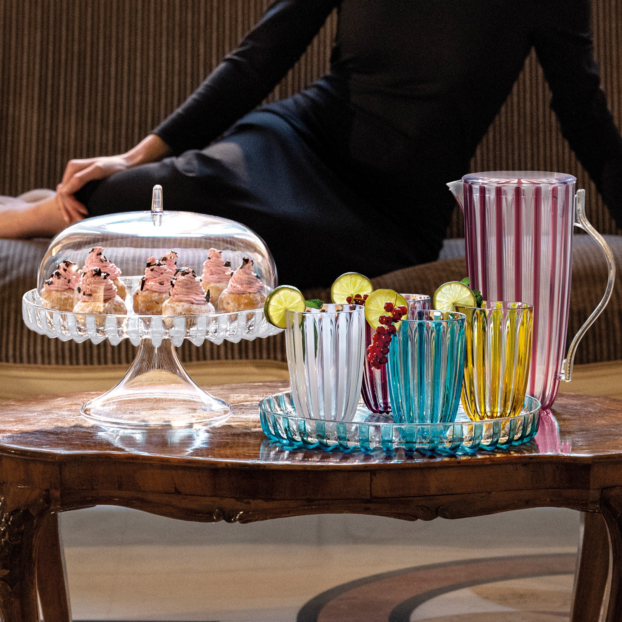 CAKE STAND WITH DOME "DOLCEVITA"