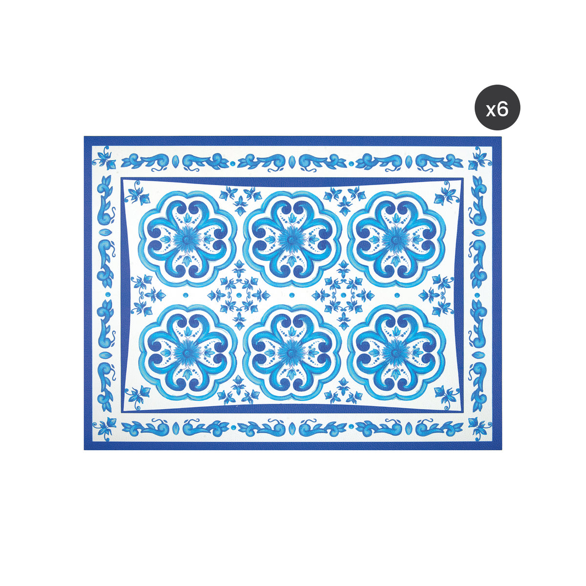 SET 6 PLACEMATS "BLUES"