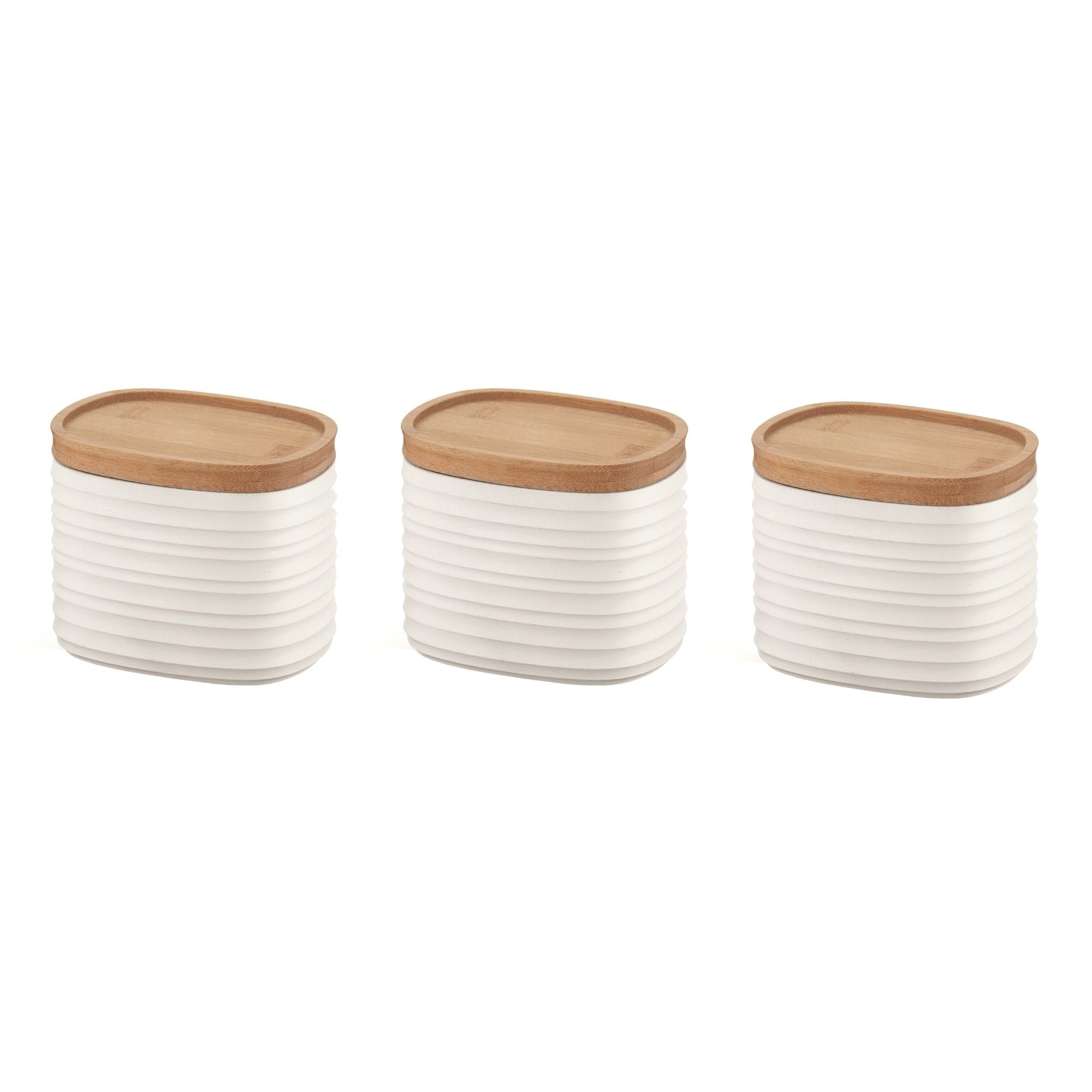 SET OF 3 STORAGE JARS "TIERRA"