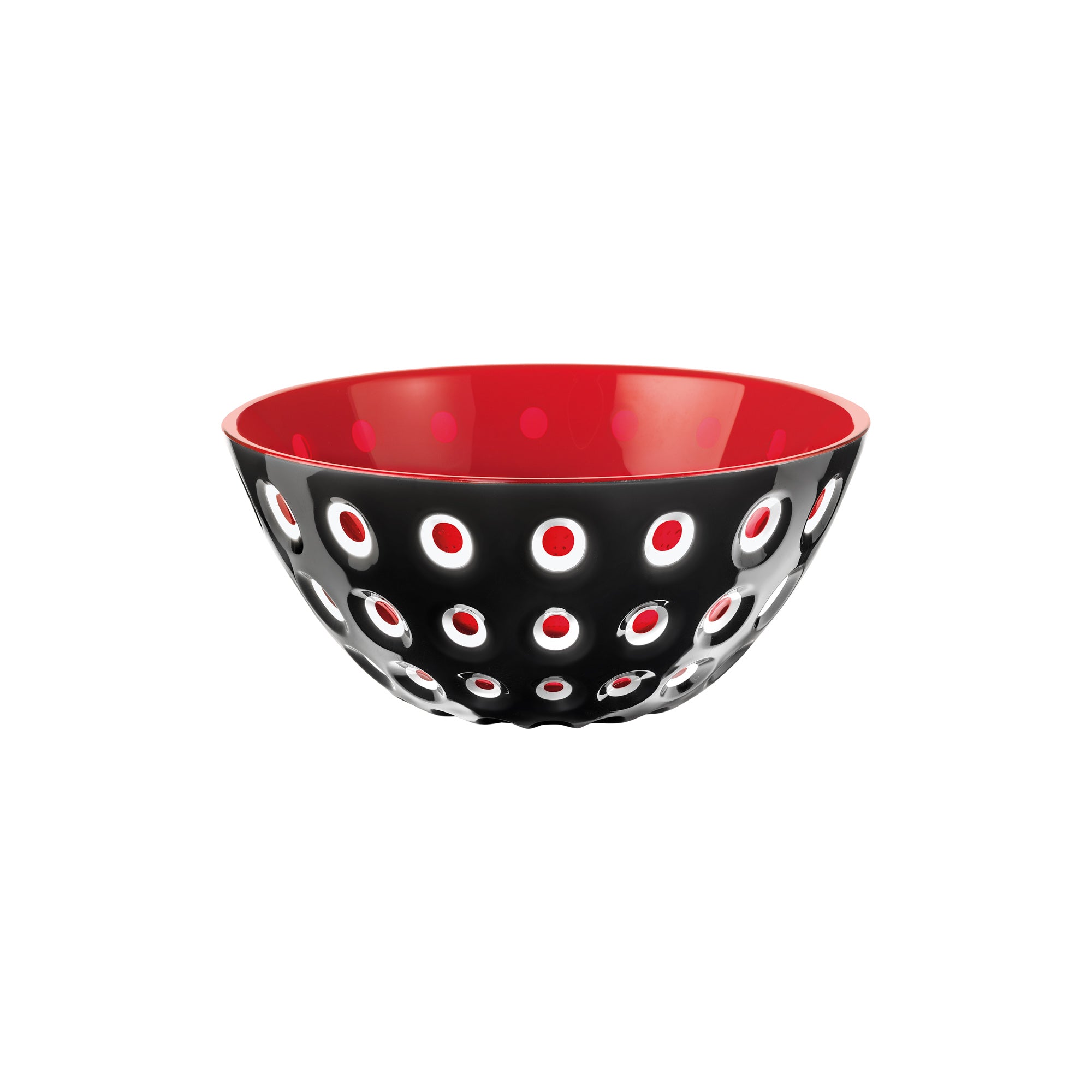 BOWL "LE MURRINE" Black/White/Transparent red