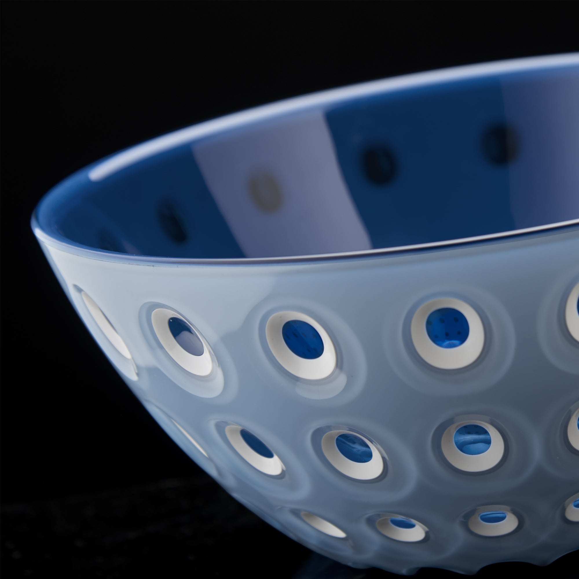 BOWL "LE MURRINE" Light blue/White/Blue