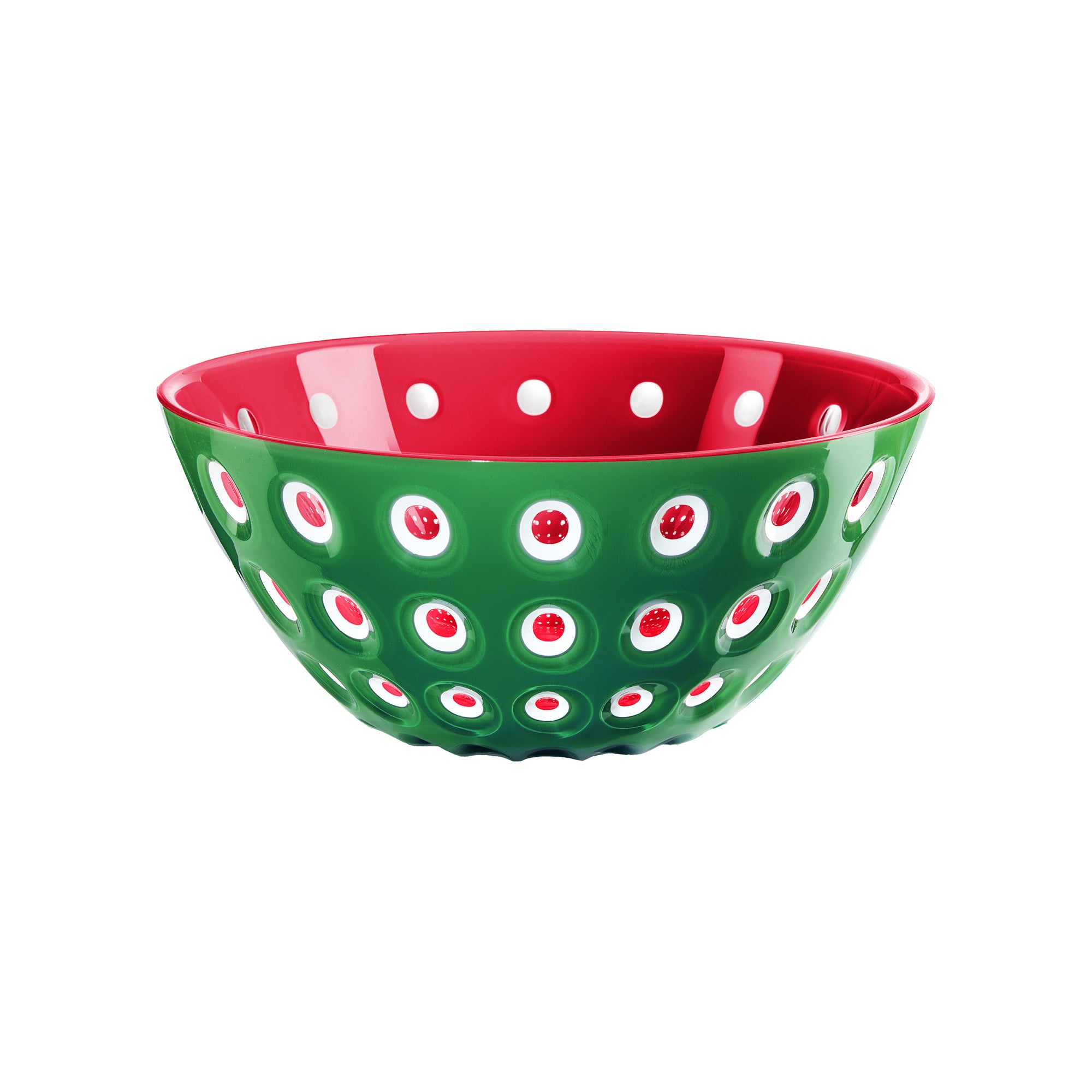 BOWL "LE MURRINE" Red/White/Emerald