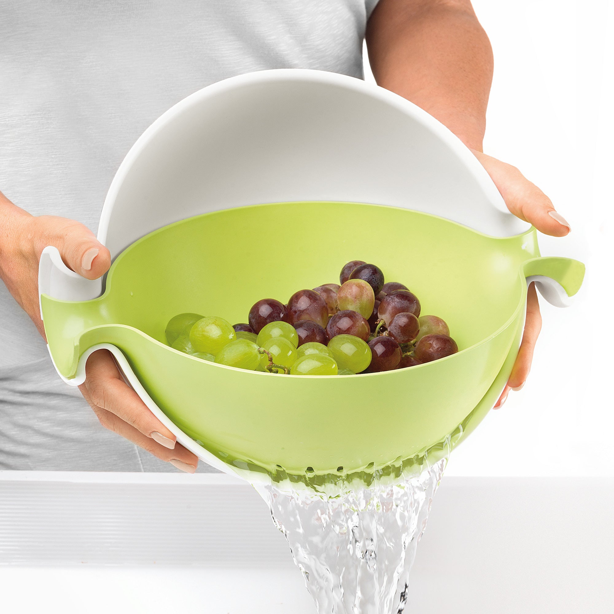 COLANDER AND BOWL SET 'SPIN&DRAIN' "PREPARATION"